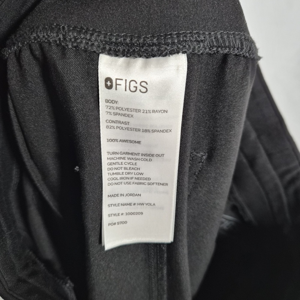FIGS Technical Collection Yola Skinny Scrub Pants Black Women's Small Tall... - Picture 11 of 14